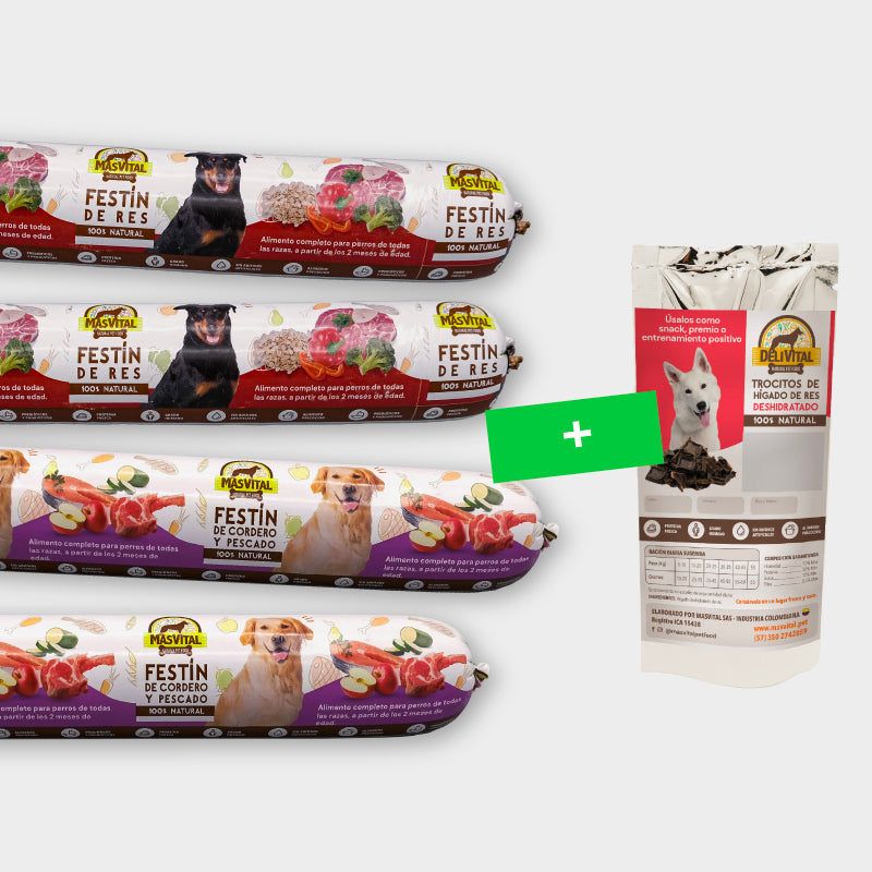 Combo Festín para perros Cordero Res